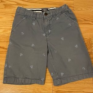 Oshkosh blue/gray anchor embroidered logo shorts size boys 12